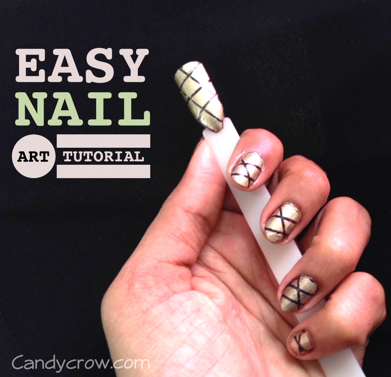 Easy Nail Art Tutorial With Stripping Nail Tape 