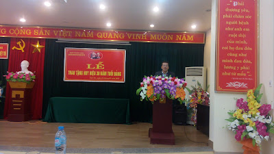 Đồng chí Lê Văn Toàn- Phó Bí thư Đảng bộ Bộ Xây dựng phát biểu tại buổi lễ