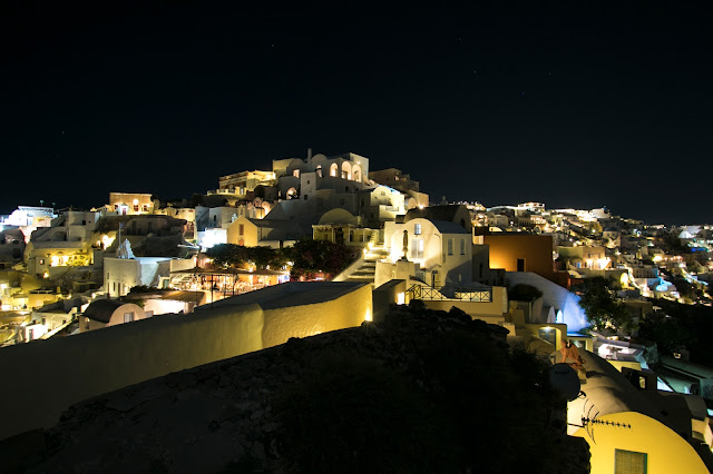 Oia di notte-Santorini