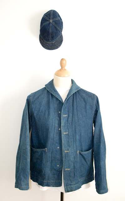 The Vintage Catalogue: 40's USN shawl collar denim jacket