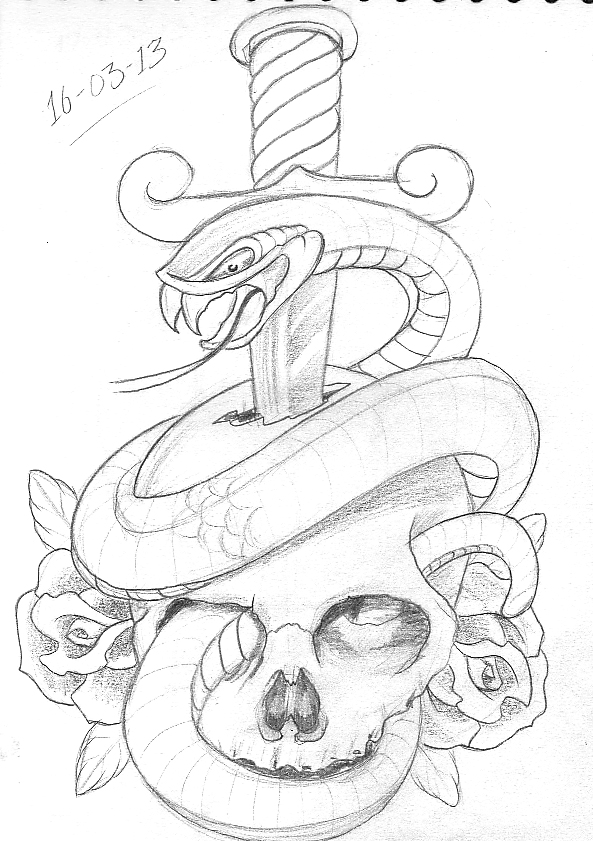 Tattoo Sketch A Day March 2013