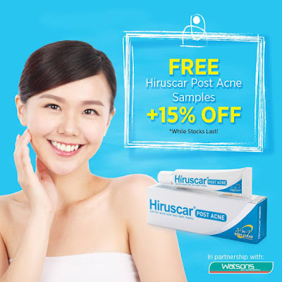 Hiruscar Malaysia Watsons FREE Hiruscar Post Acne 5g