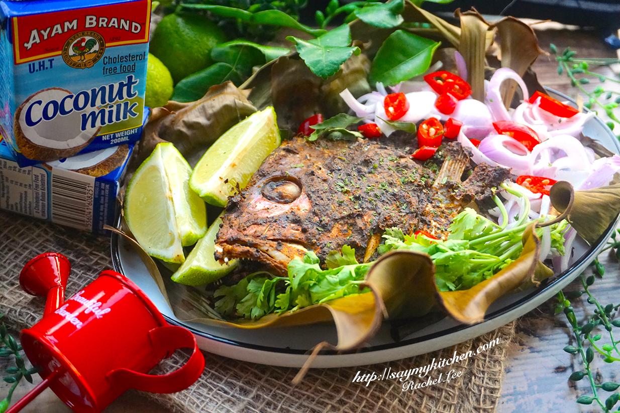 Say My Kitchen Oven Grilled Coconut Milk & Lime Masala Fish Head