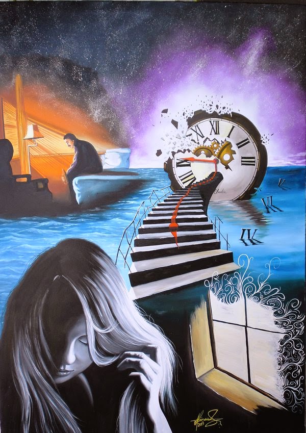 23-Wasted-Time-Raceanu-Mihai-Adrian-Surreal-Oil-Paintings-www-designstack-co