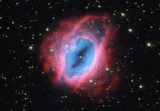 Hubble Observes Glowing, Fiery Shells of Gas
