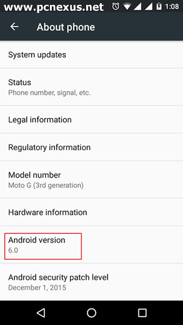 moto g3 android 6.0 update