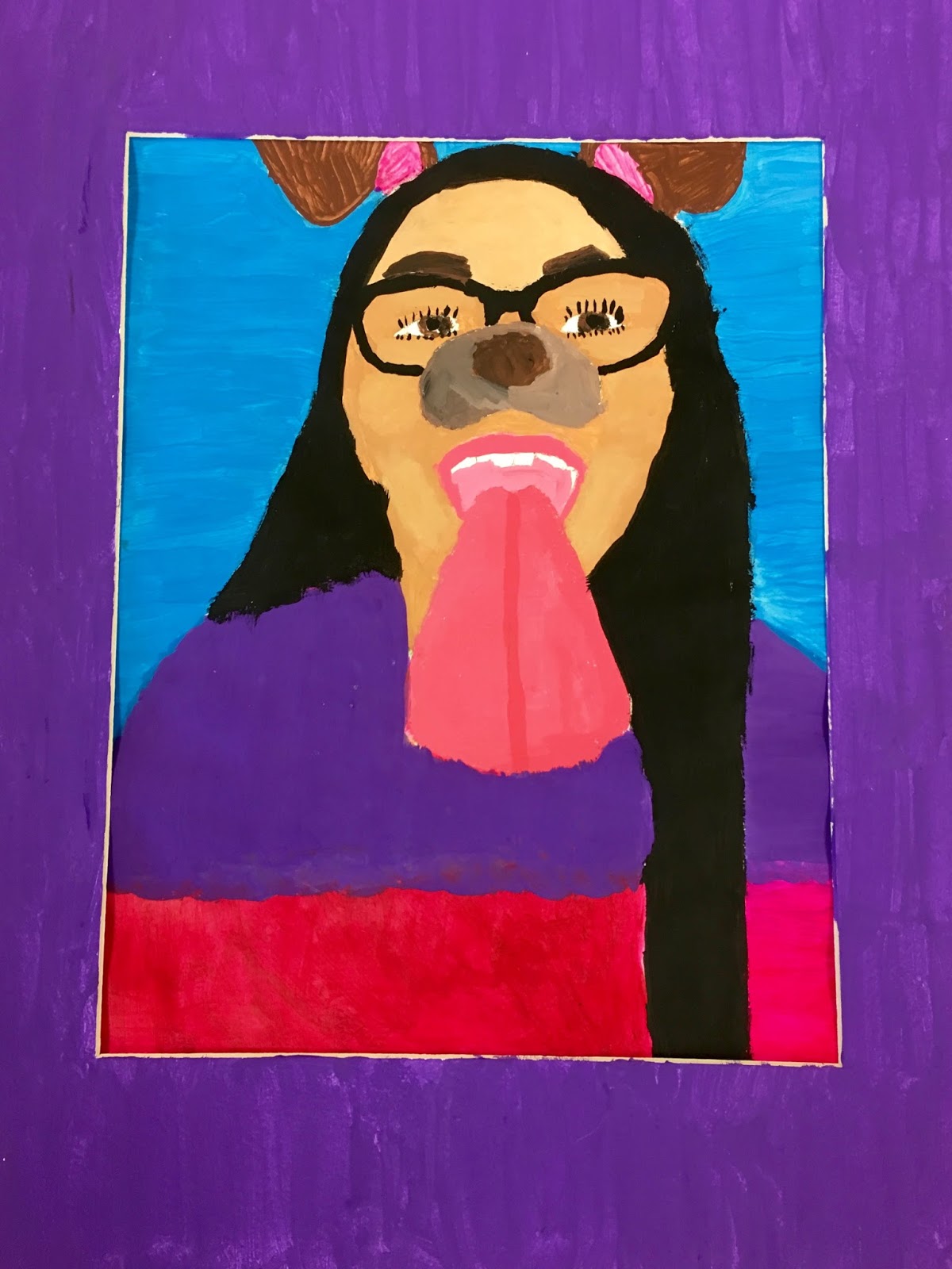 Art. Eat. Tie Dye. Repeat. Snapchat Self Portraits