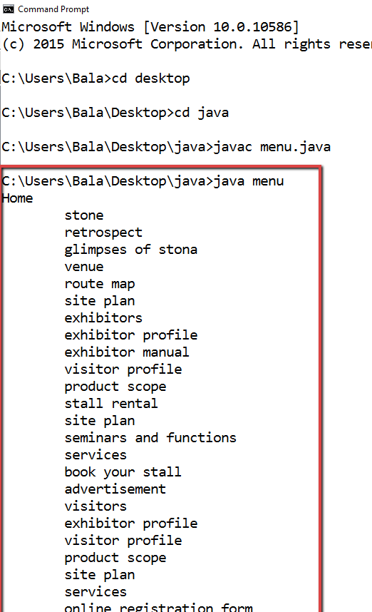 Java Strings and Parser Method Bala's Trainee Portal