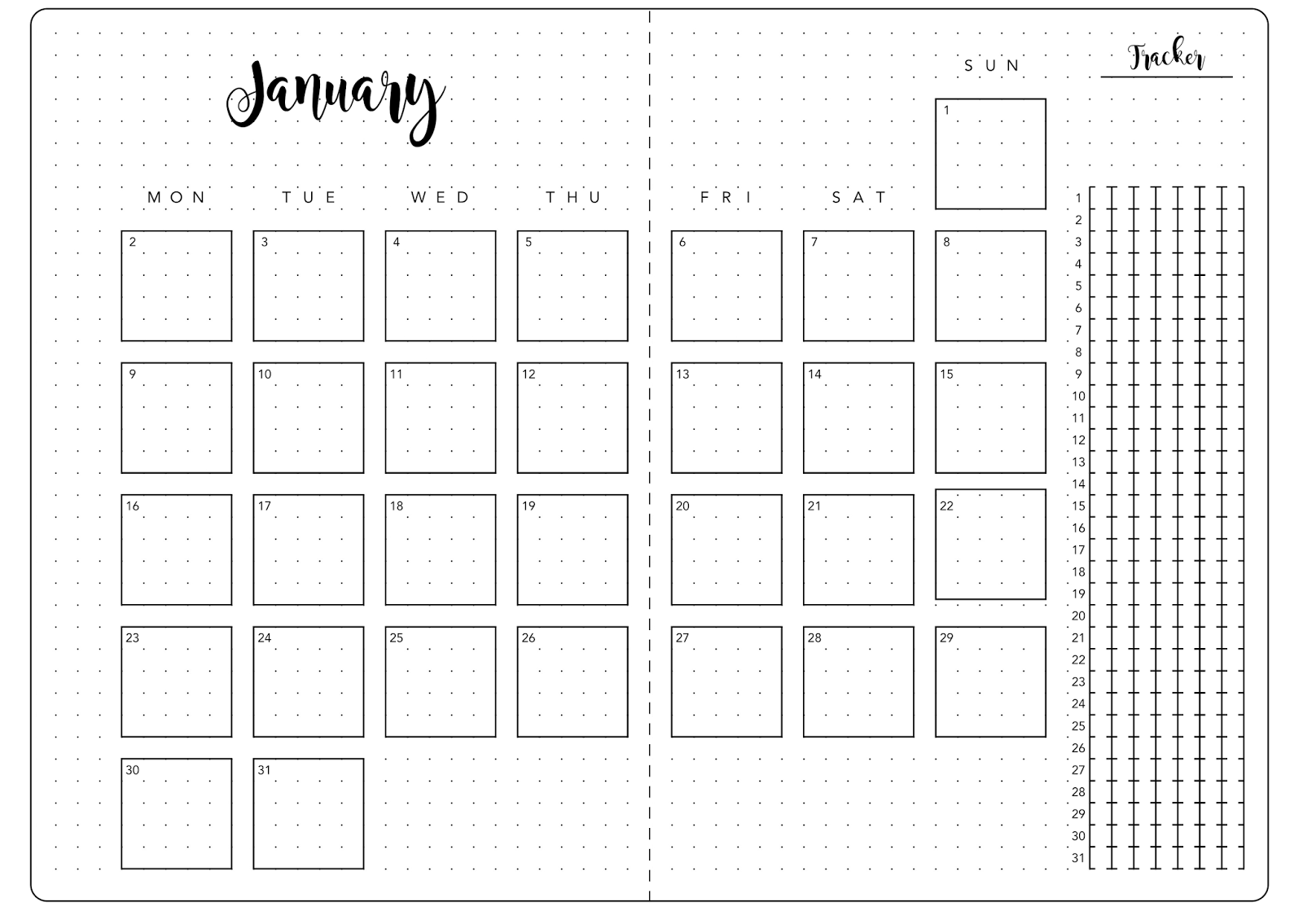 monthly-layout-kate-louise