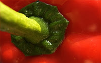 Κόκκινες πιπεριές στον φούρνο - by https://syntages-faghtwn.blogspot.gr