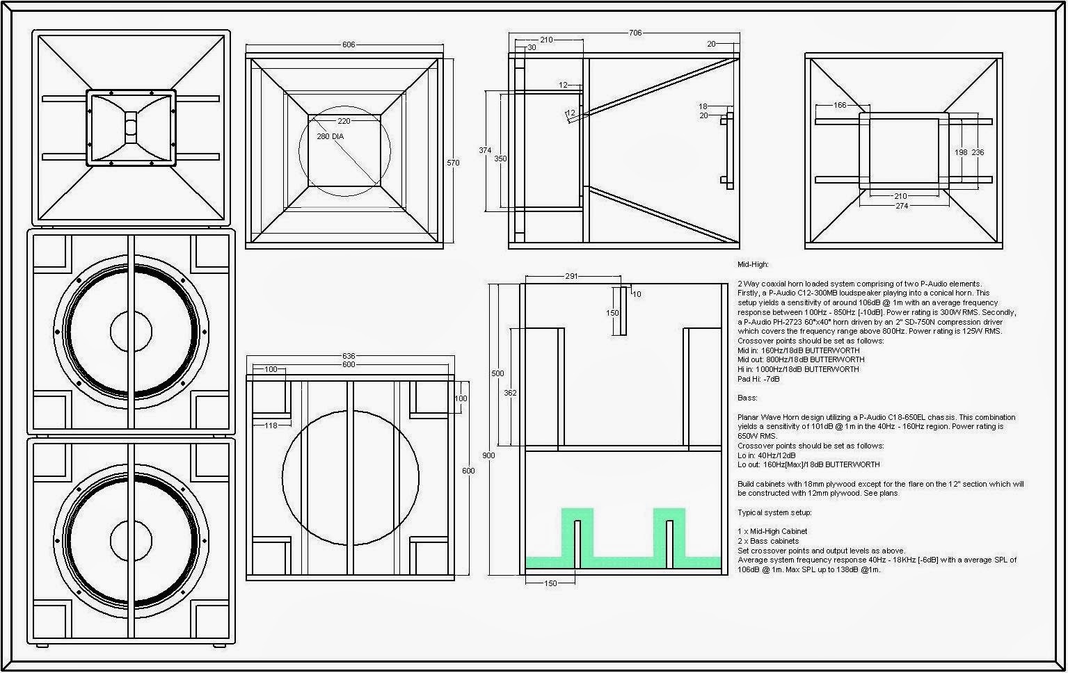 короб рупор для 12 сабвуфера
