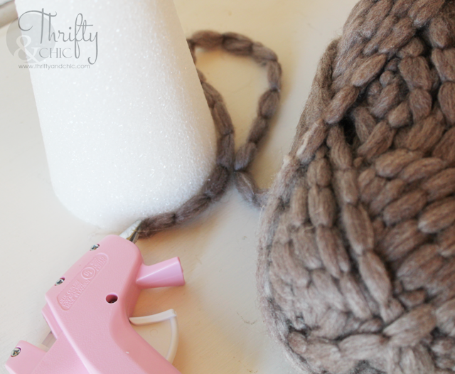 Crafting a Soft and Sparkly Blush Christmas with DIY Yarn Trees -  Celebrated Nest