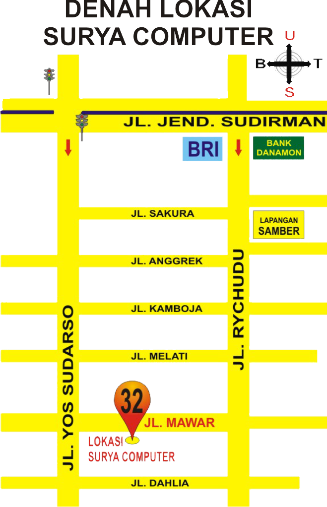 DENAH LOKASI - kursus komputer