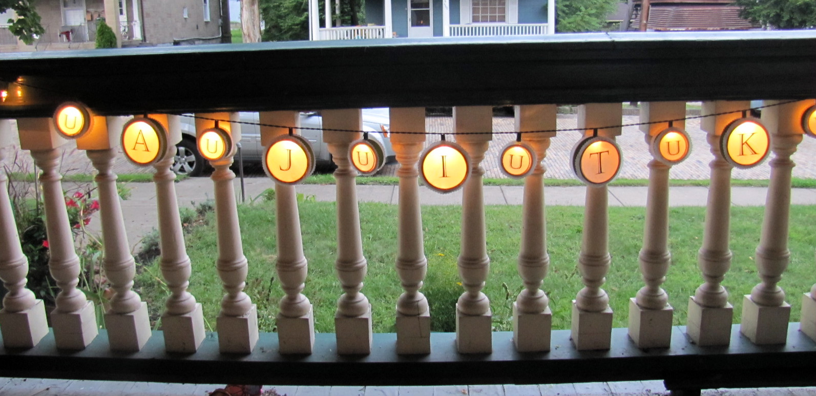 Reposhture Studio PVC Pipe into Custom outdoor lights