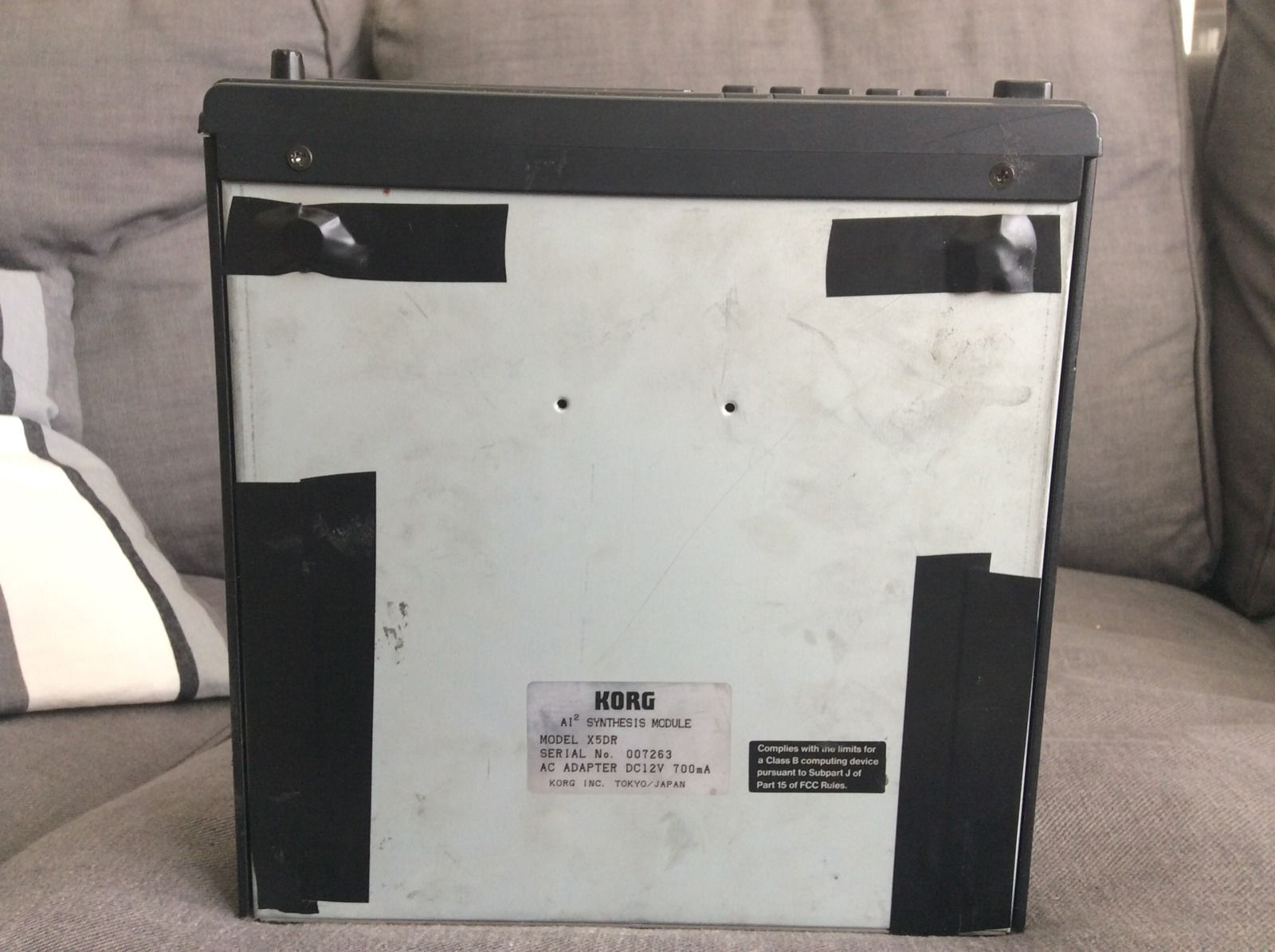 MATRIXSYNTH-B: Korg X5DR MIDI synth X5D half-rack module SN 007263