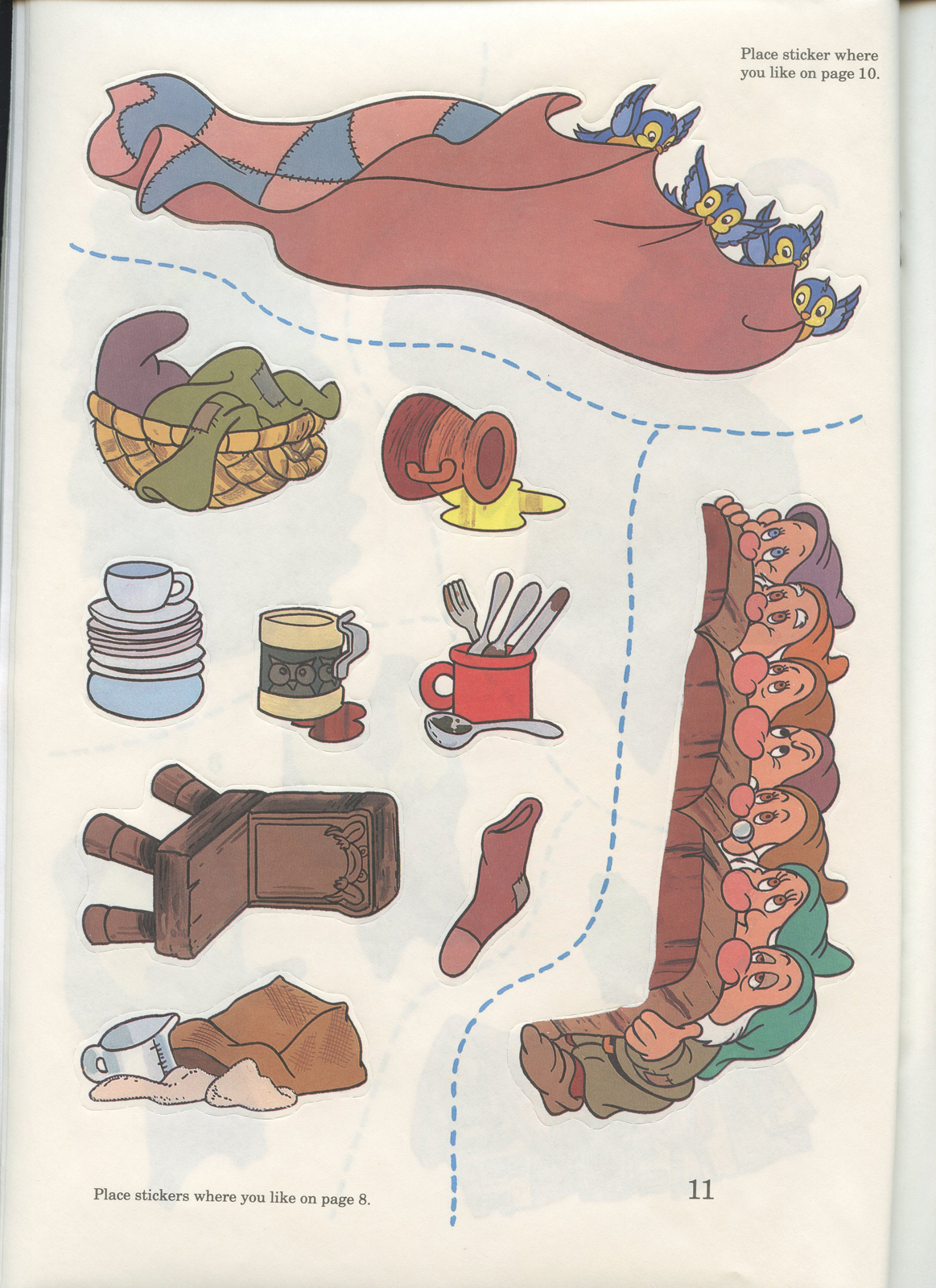 Filmic Light Snow White Archive 1993 Golden "Giant Sticker Fun" Book