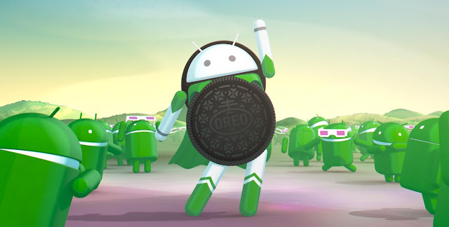 Abbildung eines Android-Männchen eingekleidet in einem Oreo-Keks