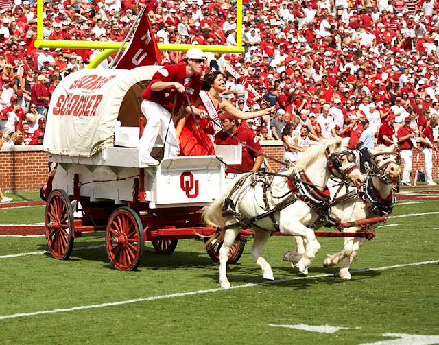 Just A Car Guy The Sooner Schooner, a scaleddown replica of the