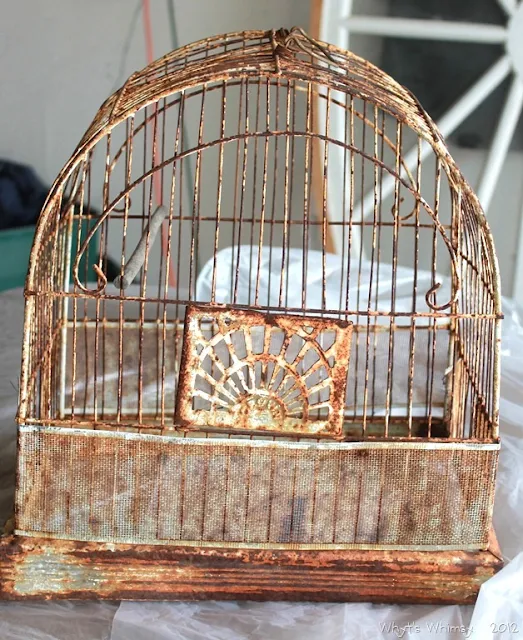 A cool, whimsical bird cage light, by Whyt's Whimsy, featured on I Love That Junk - I NEED ONE!