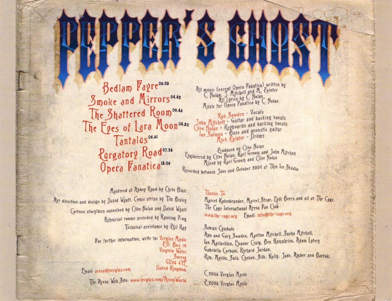On The Road Again Arena "Pepper's Ghost"