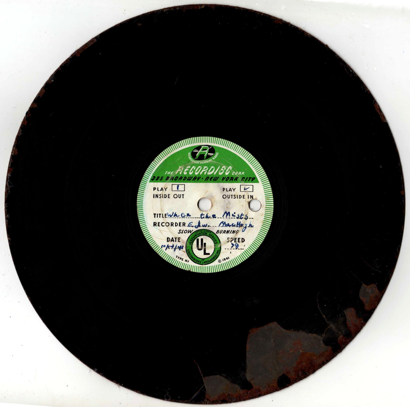ARCANE RADIO TRIVIA: Transcription Mystery Disc #173