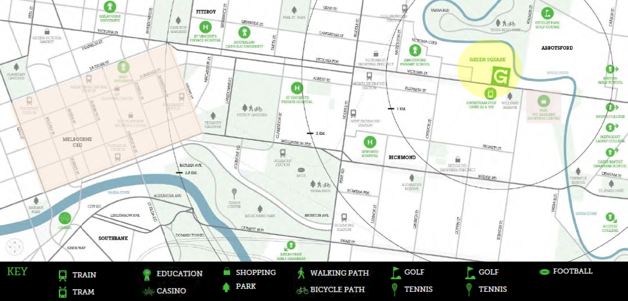 Green Square @ Australia Melbourne - Abbotsford Location
