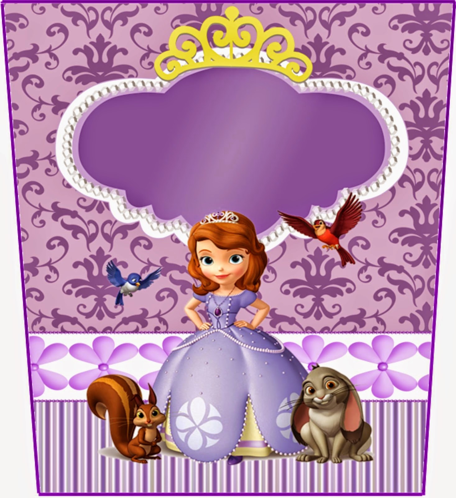 Sweet Sofia the First: Free Printable Invitations and Candy Bar Labels. Sweet Sofia the First Free Printable Labels.