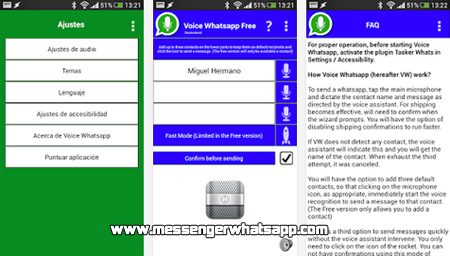 Escucha tus mensajes de WhatsApp con Voice Whatsapp free