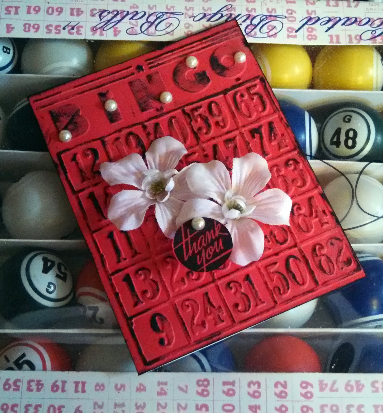 Creativity is only a State of Mind Bingo Thank You Card