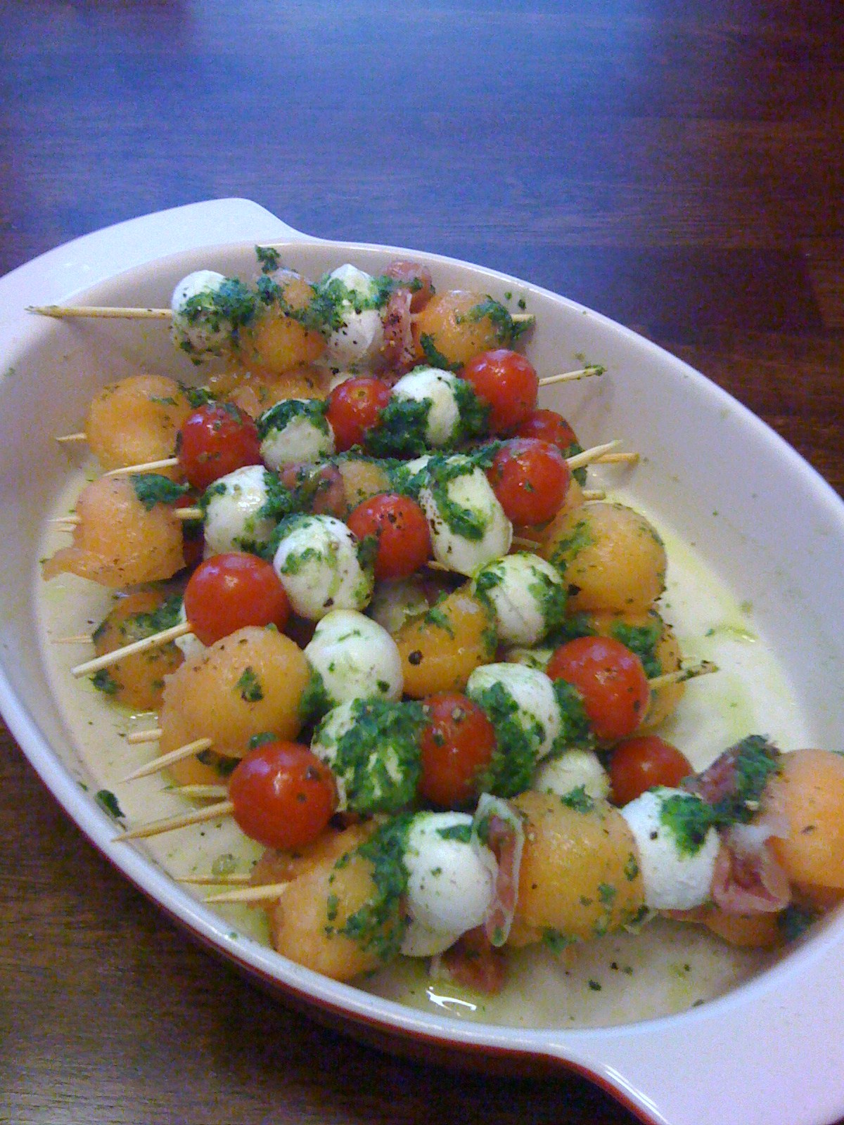 Jessica The Book Cook Everything is better on a stick Tomato, Mozzarella, Basil