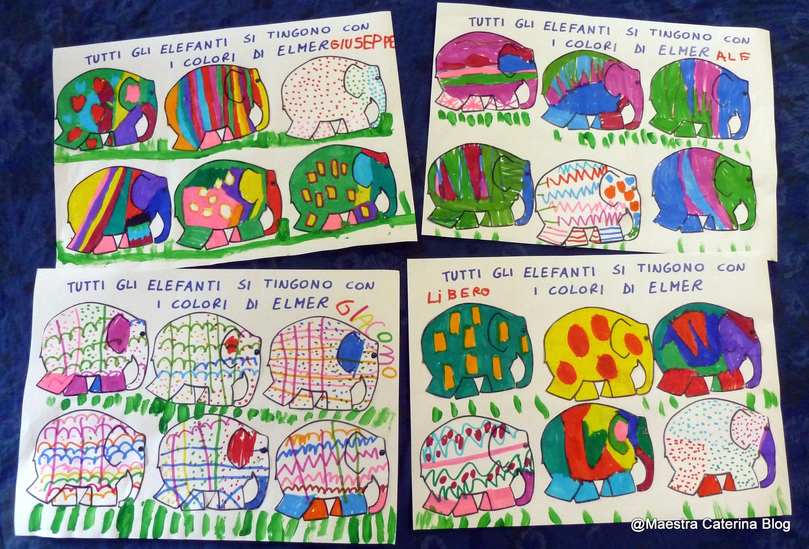 Maestra Caterina: Elmer l'elefante variopinto