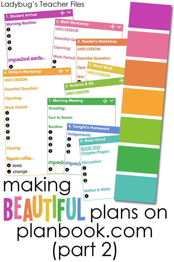 Making Beautiful Plans on Planbook.com (Part 2) - Ladybug’s