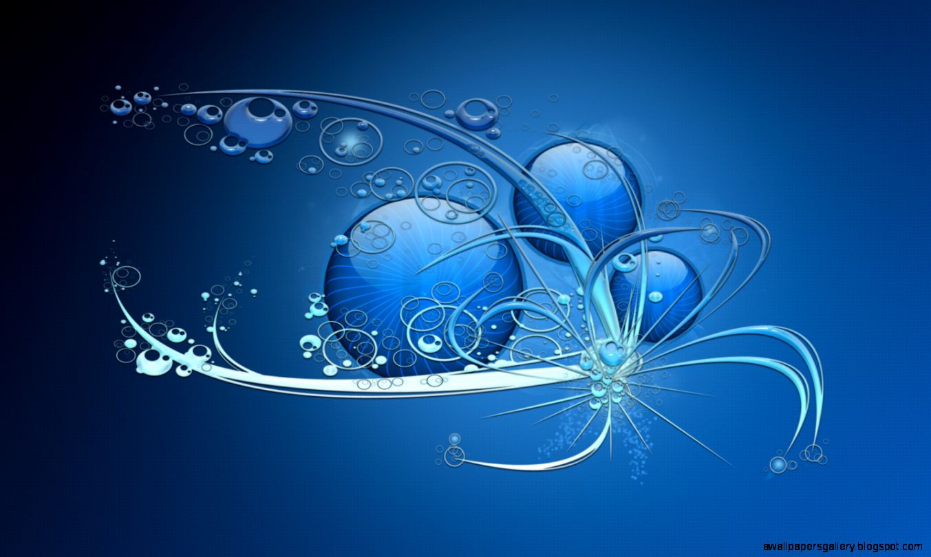 Download Latest Blue Abstract Widescreen Wallpaper  Full HD