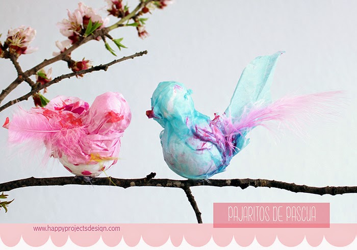 DIY pajaritos de pascua