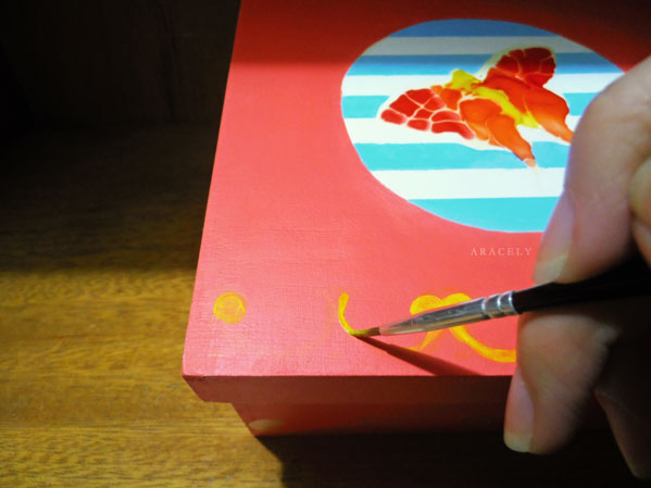 caja jacarelado madera mariposa