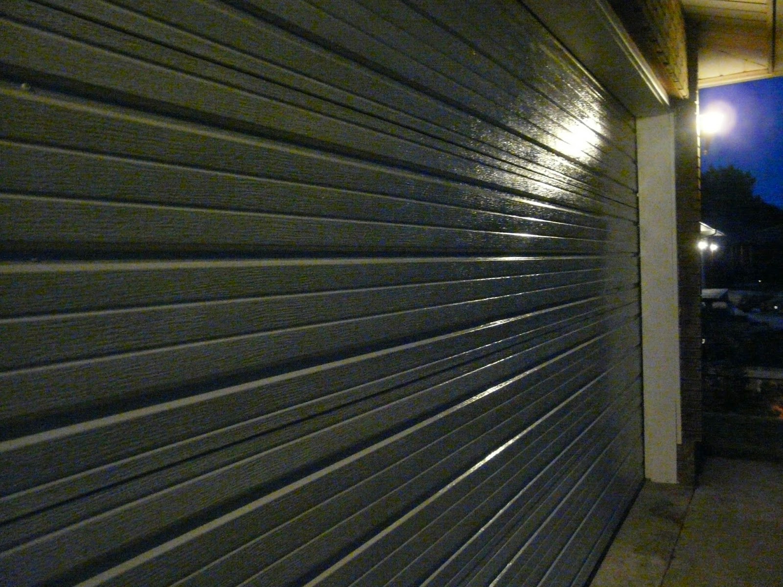 The "Secret" is Gratitude Polishing, Waxing the Garage Door Using Teak