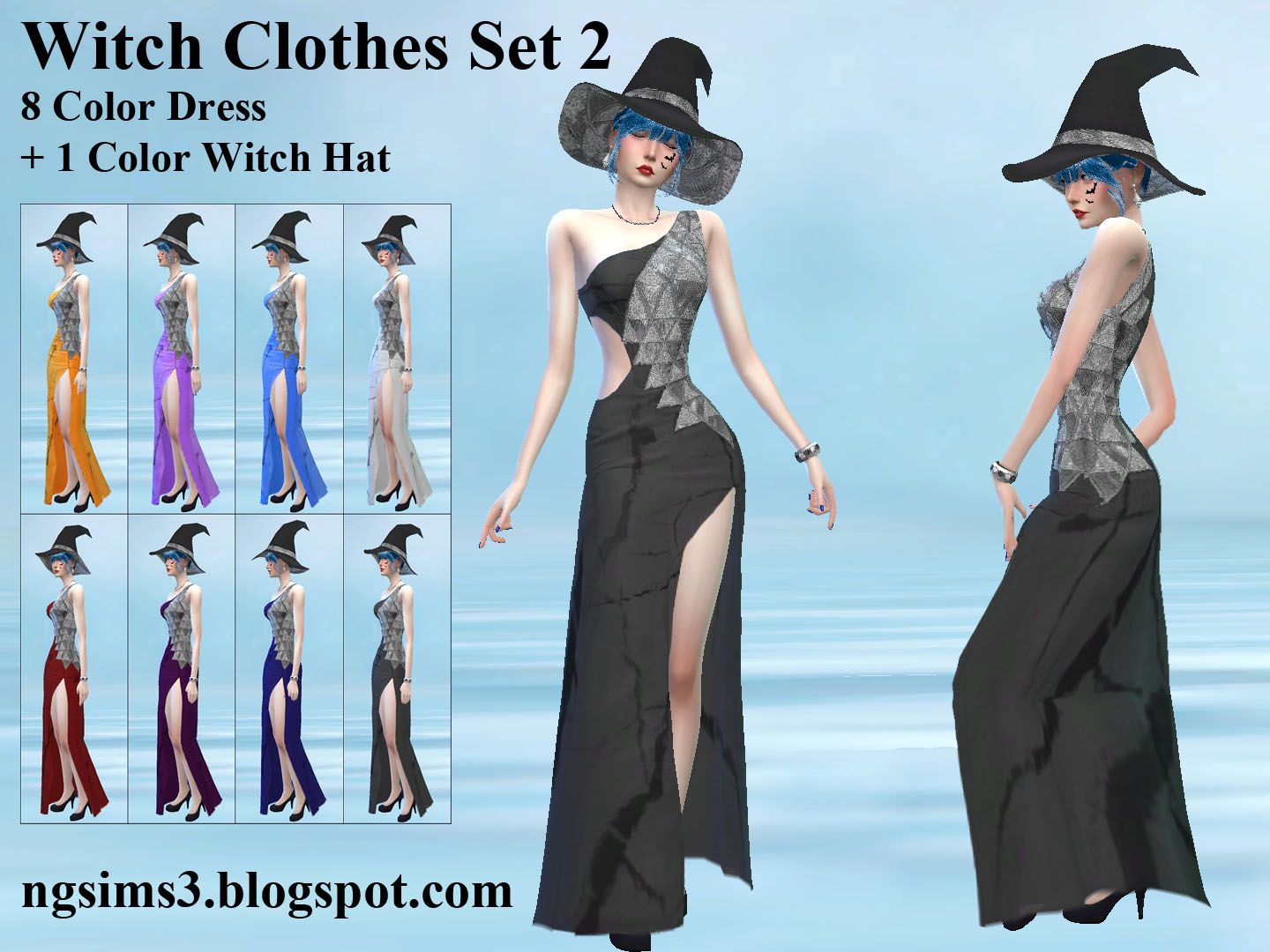 Ng Sims 3 Witch Clothes Set 2 Ts4 Clothing