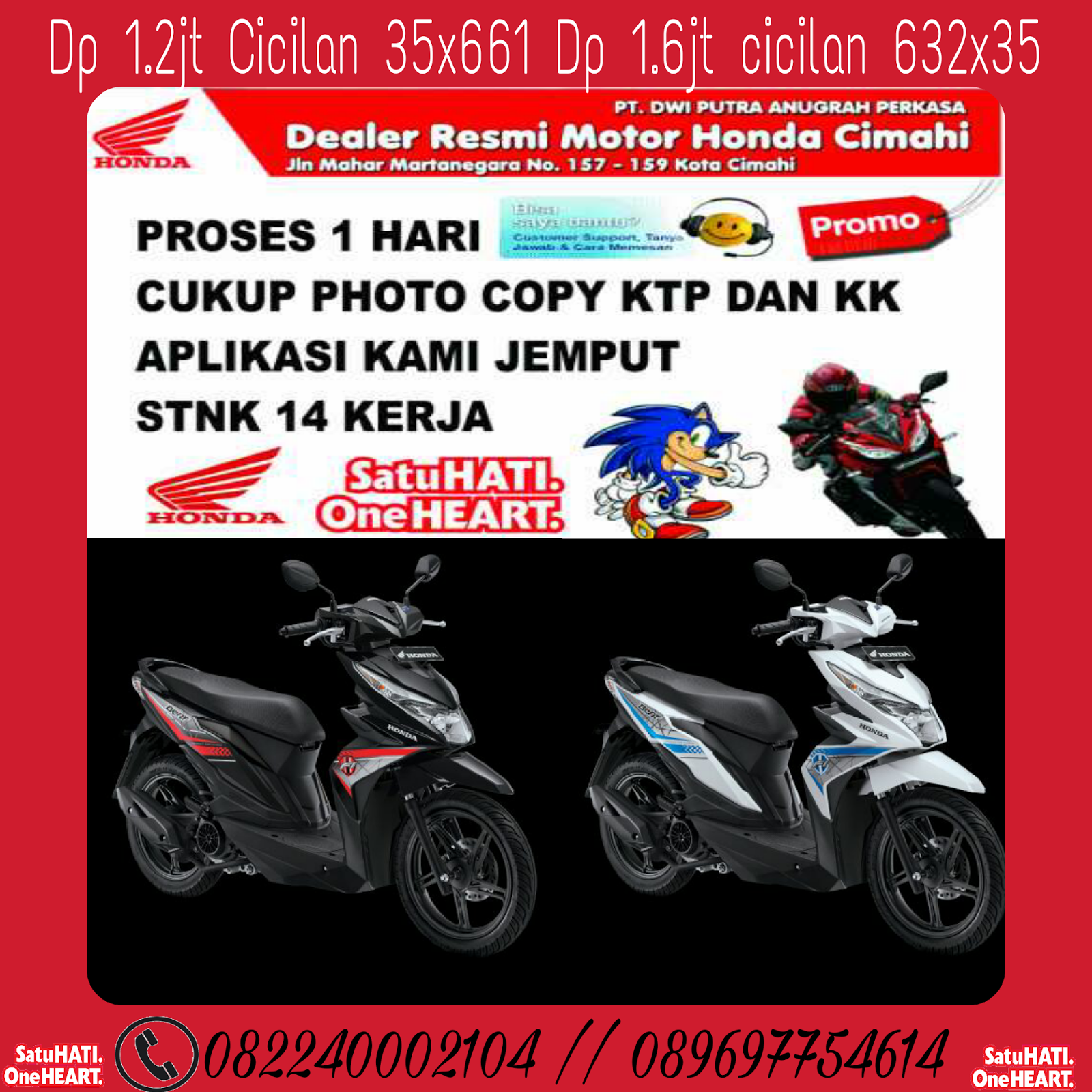 Kredit Motor Honda Beat Bandung DEALER RESMI MOTOR HONDA CIMAHI