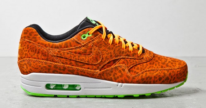 air max 1 orange leopard