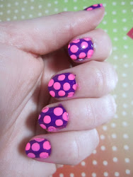 purple pink designs nail polka dark background dots ashley started newdesignfile nicole file