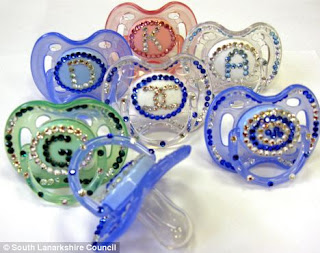 Blinged out pacifiers