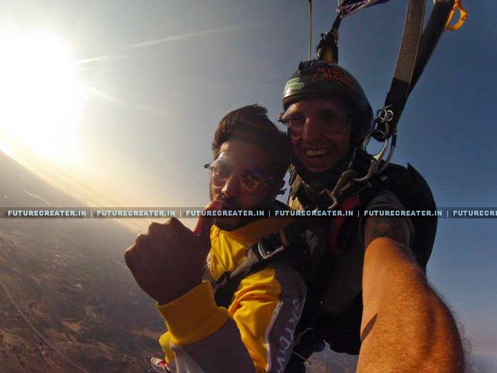 Dulquer Salmaan’s Sky Diving Photos and Videos