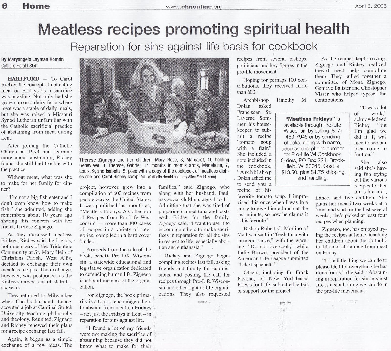 The Badger Catholic Meatless Fridays return to England and Wales