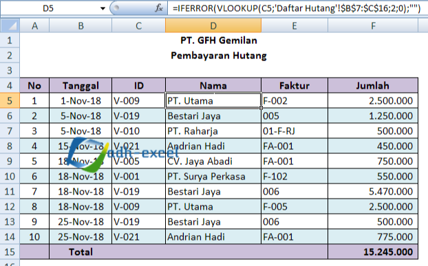 Cara Membuat Laporan Hutang Piutang Excel Seputar Laporan