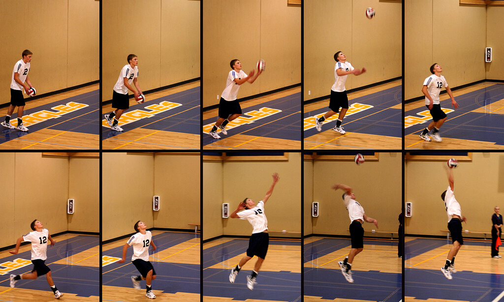 Teknik Cara Servis Bawah dan Servis Atas Pada Permainan Bola Voli