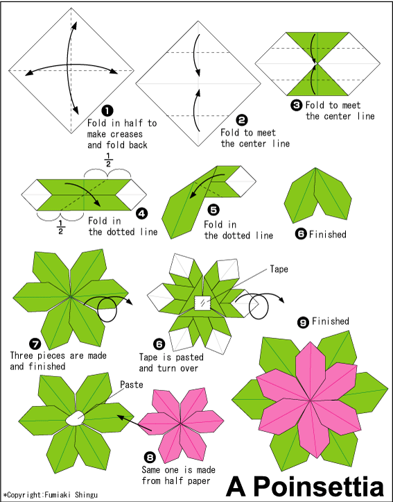  tutorial  origami  membuat bunga