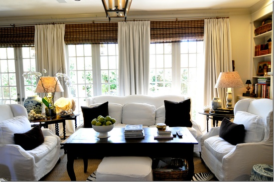 Hanging Bamboo Shades High Or Low Shine Your Light Hanging Bamboo Shades High Or Low, Bamboo Shades With Curtains