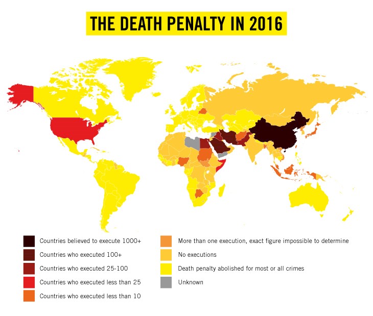The Death penalty in 2016 Facts and figures