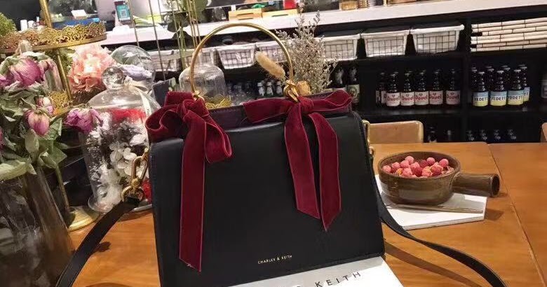 charles keith bow detail handbag