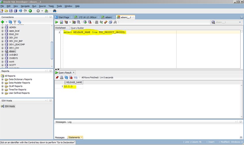 Info Imply@Ravi: How to get EBS (Oracle E-Business Suite) version ...